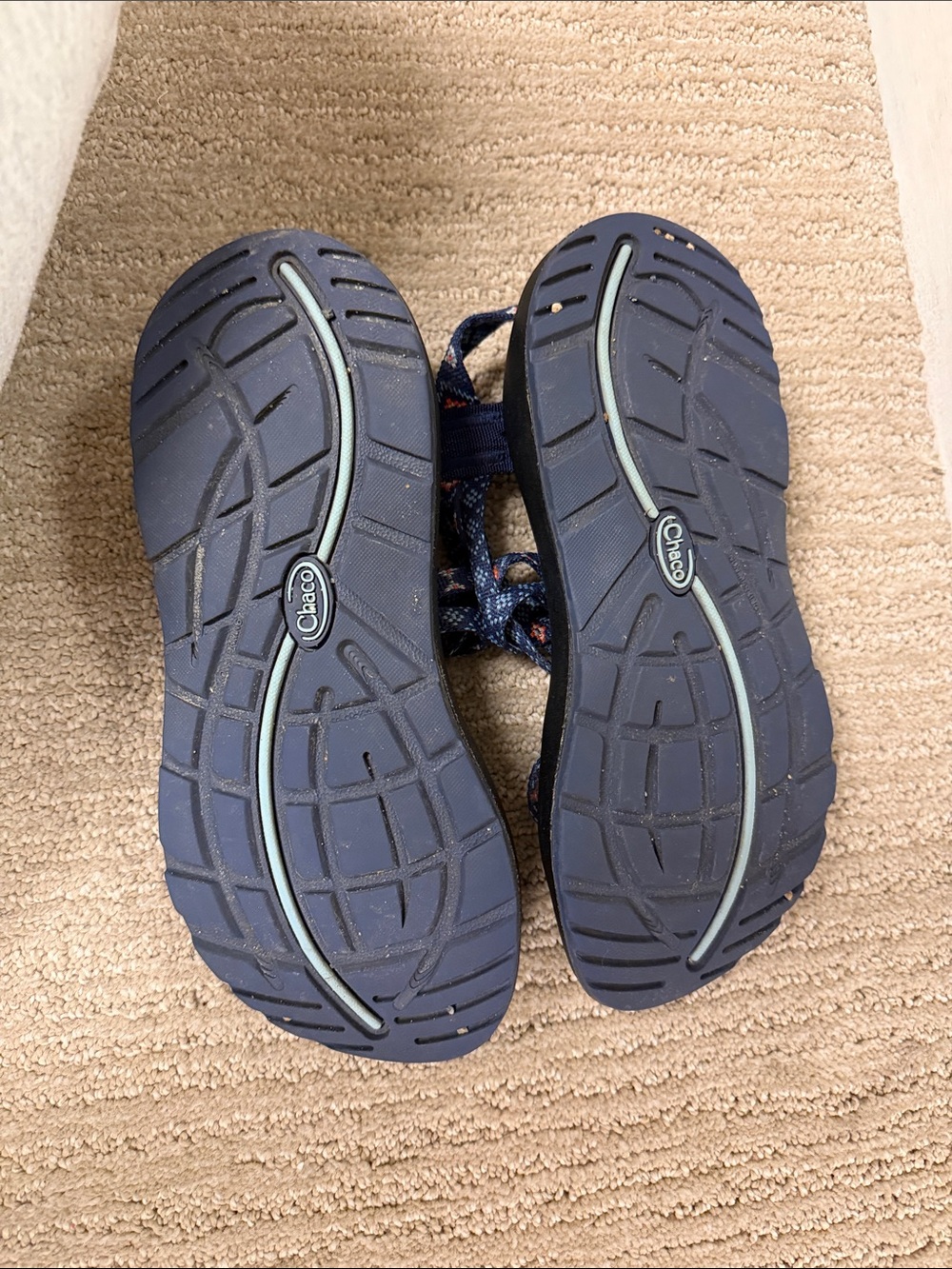 Chaco Blue Patterned Strap Sport Sandals - Picture 3 of 4
